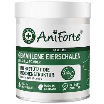 Aniforte Gemahlene Eierschalen Natürliches Calcium für starke Knochen & Zähne 250g