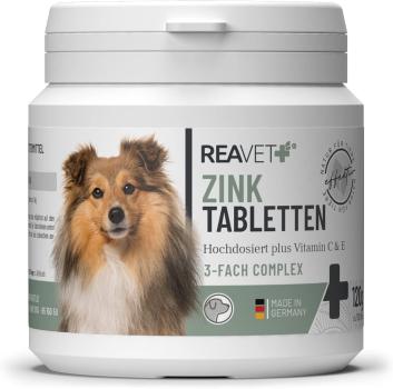 Reavet Zinktabletten für Hunde: gegen Haarausfall, trockene Haut und Juckreiz