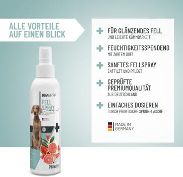 Reavet Fellspray Grapefruit 250ml für Hund und Katze