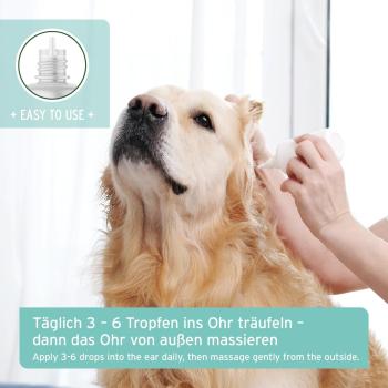 Preview: atürliche Ohrenpflege geeignet für Hunde, Katzen und Kleintiere wie Kaninchen oder Meerschweinchen