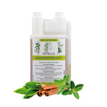 Preview: ESTELLA Kardenwurzelsaft für Pferde – 1 Liter – Natürliche Immun-Formel & Stoffwechsel-Support
