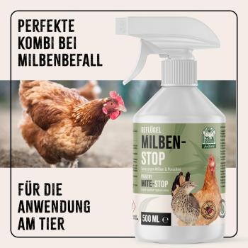 Aniforte Milben-STOP Puder inkl. Stäuberflasche 10L  für Hühner und Geflügel