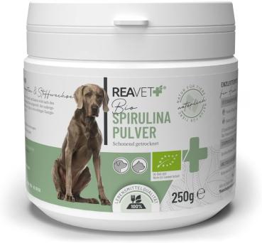 Reavet Bio Spirulina Pulver 250g für Hunde und Katzen