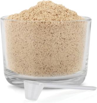 Preview: Detailaufnahme des feinen ReaVET Ulmenrinde Plus Pulvers – staubarm und hochwirksam schleimbildend