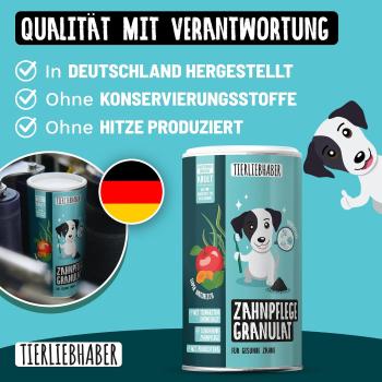 TIERLIEBHABER Qualität – Getreidefrei, ohne Zusätze und hergestellt in Deutschland