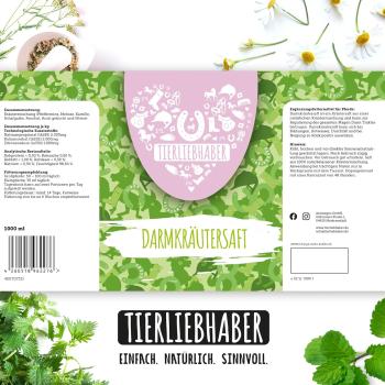 Preview: Tierliebhaber  1L  Darmkräutersaft für Pferde unterstütz die Darmgesundheit