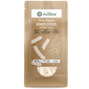 AniForte Kokos-Sticks 500g Packung naturbelassener Snack für Hunde und Pferde