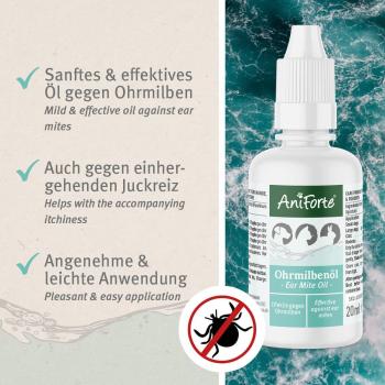 AniForte® Ohrmilbenöl für Hunde, Katzen & Nagetiere