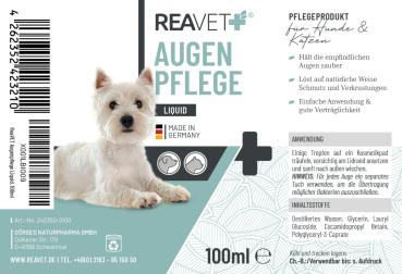 ReaVET Augenpflege Liquid für Hunde und Katzen 100ml