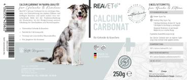 ReaVET Calcium Carbonat 250g für Hunde und Katzen