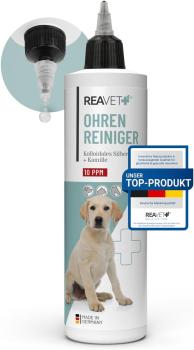 REAVET Ohrenreiniger mit kolloidalem Silber und Kamille für Tiere
