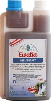 Ewalia Nervensaft für Hunde 500ml flüssiger Kräuterauszug zur Beruhigung