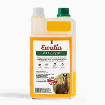 EWALIA Vit E - Liquid für Pferde 1L - Fördert die Muskelfunkt