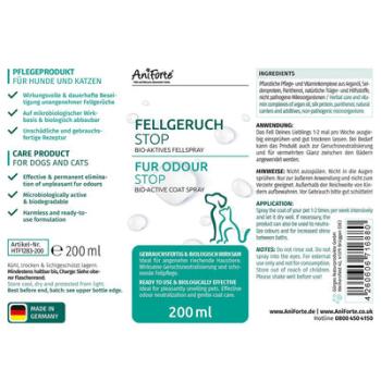 Aniforte Fellgeruch-STOP - beseitigt unangenehme Fellgerüche 200ml