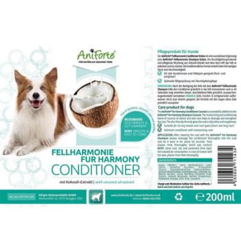 Anifore Fellharmonie Conditioner Kokos 200ml für Hunde