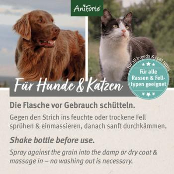 Aniforte Fellharmonie Pflegespray Sensitiv 200ml  für Hunde & Katzen