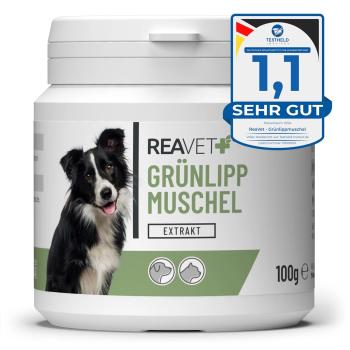 Reavet Grünlippmuschel Pulver Extrakt- für Hunde, Katzen & Pferde