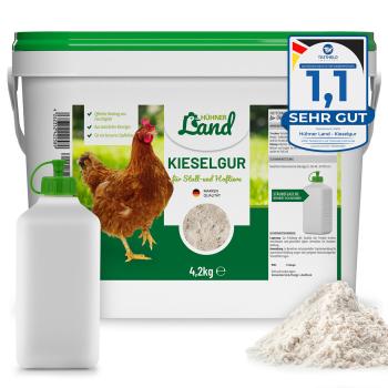 Hühnerland natürliche Kieselgur gegen Parasiten und rote Vogelmilbe 4,2kg