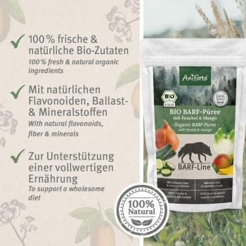 Aniforte BARF-Line Bio Gemüse & Obst Mix – "Fenchel & Mango"