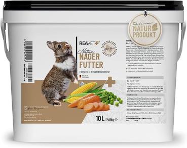 ReaVET Natur Nagerfutter 10L Hamster Kaninchen Meerschwein Kleintiere