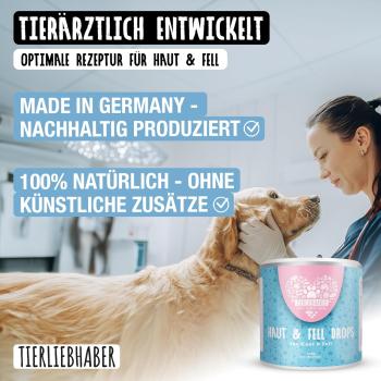 Preview: Tierliebhber Haut & Fell Drops – Für seidigen Glanz & gesunde Haut (350g)