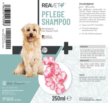 ReaVET Pflegeshampoo Mandel 250ml für Hunde