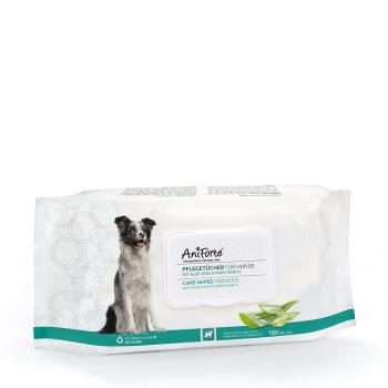 AniForte® Pflegetücher mit Aloe Vera und Hamamelis für Hundeurzbeschreibung:  Reinigt sanft Pfoten, Schnauze, Fell und sensible Hundepopos. Desodorierende Tücher aus natürlichen Rohstoffen.  Hauptbeschreibung:  Reinigung für unterwegs und daheim  Die AniF