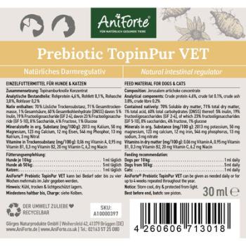 Aniforte Prebiotic TopinPur VET Unterstützt die Darmschleimhaut