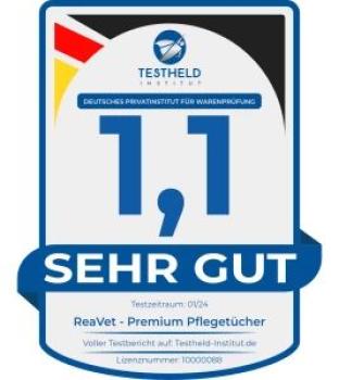 REAVET Premium Pflegetücher AloeVera - Sanfte Reinigung für Pfoten, Fell & Co