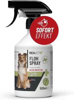 Reavet Flohspray 500ml - Schützen Sie Ihren Vierbeiner vor Flöhen, Zecken und anderen Parasiten