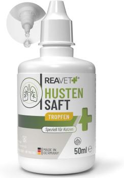 ReaVET Hustensaft Tropfen für Katzen – Natürliche Unterstützung für freie Atemwege (50ml)
