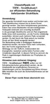 30 THM - Strahlbalsam® Pads
