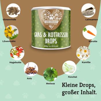 Tierliebhaber  Gras- & Kotfresser Drops,  als Snack geeignet