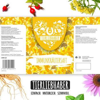 Immunkräutersaft für Pferde – Tierliebhaber | 1 L