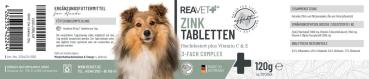 Reavet Zinktabletten für Hunde: gegen Haarausfall, trockene Haut und Juckreiz