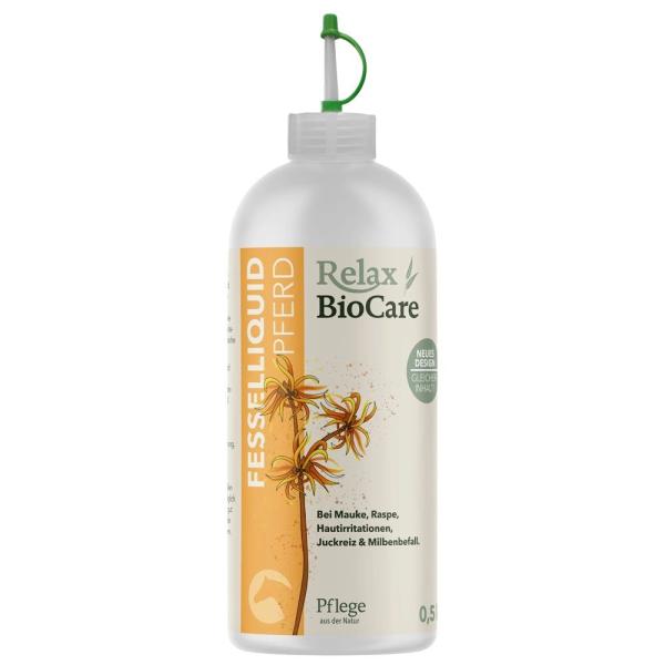 Biocare Relax Fessel Liquid für Pferde 500ml bei Infektionen im Fesselbereich