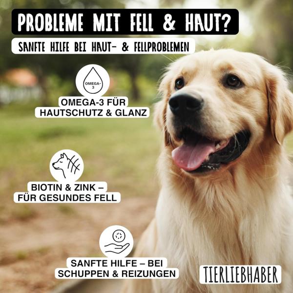 Tierliebhaber Haut & Fell Drops – Für seidigen Glanz & gesunde Haut (350g)