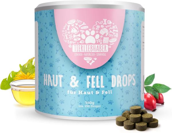Tierliebhaber Haut & Fell Drops – Für seidigen Glanz & gesunde Haut (350g)
