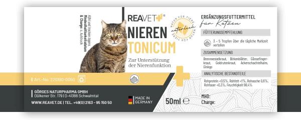 Pflanzliches Tonicum für Katzen – stärkt Nieren & Harnwege