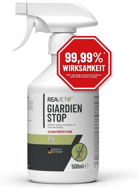 ReaVET Giardien Stop Spray 500 ml – Hygienische Sauberkeit für die Tierumgebung