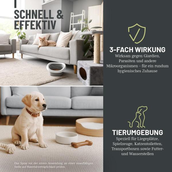ReaVET Giardien Stop Spray 500 ml – Hygienische Sauberkeit für die Tierumgebung