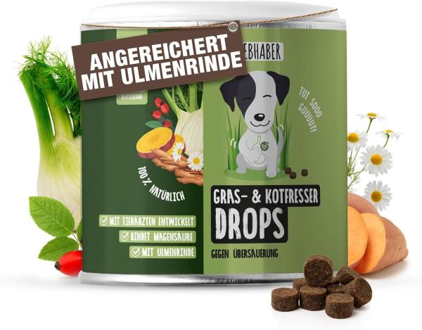 Neu Tierliebhaber  Gras- & Kotfresser Drops,  als Snack geeignet