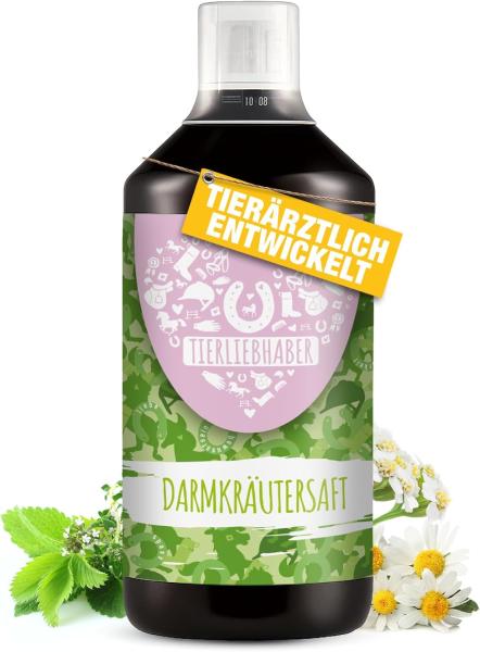 Tierliebhaber  1L  Darmkräutersaft für Pferde unterstütz die Darmgesundheit