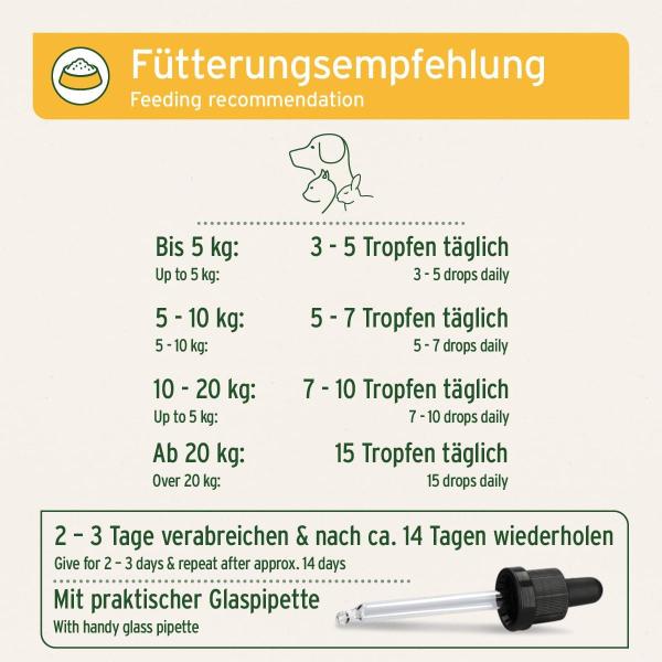 AniForte® Wurm Kraut W-Liquid – Natürliche Darmabwehr für Hunde & Katzen Kleintiere