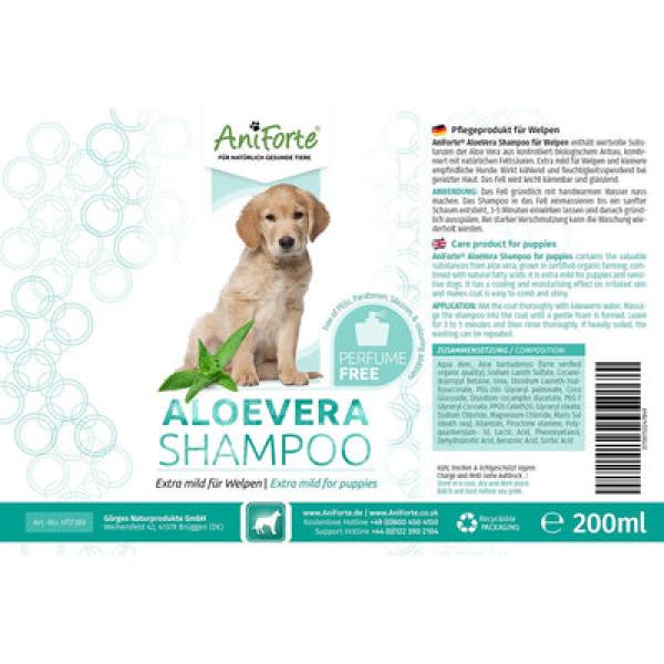 Aniforte Aloe Vera Shampoo für Welpen 200ml