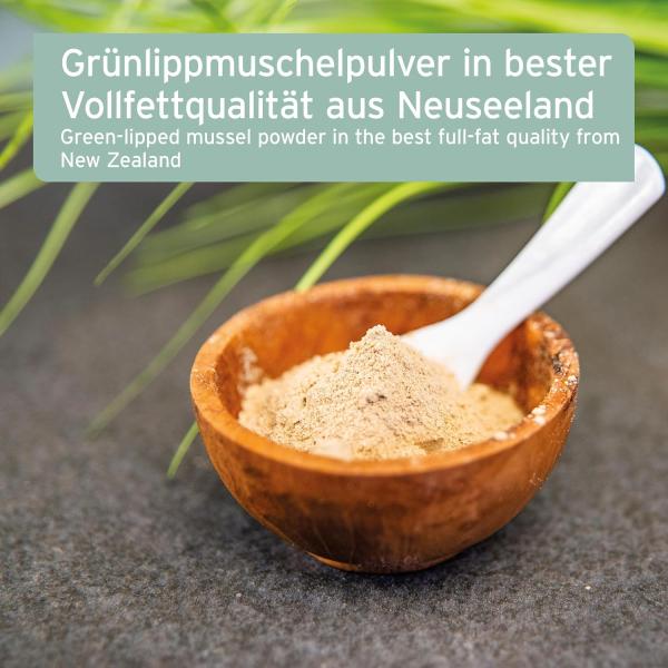 Gelenkergänzung für Hunde und Katzen – AniForte Grünlippmuschel Pulver