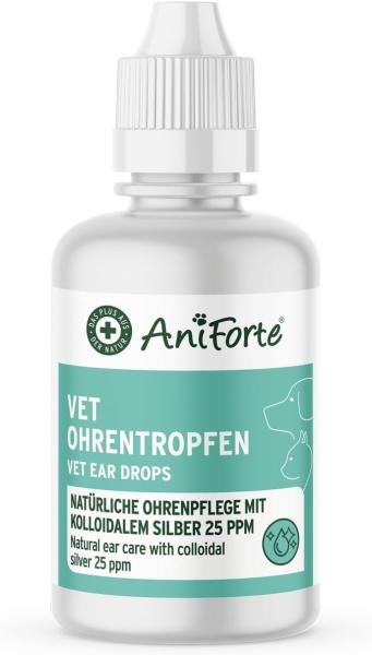 AniForte VET Ohrentropfen mit kolloidalem Silber und Calendula 50ml Flasche