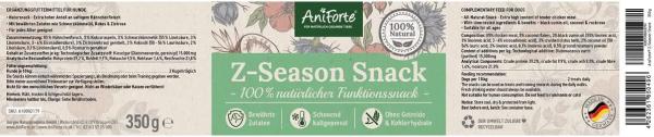 Aniforte Z-Season Snack 350g für Hunde in jedem Alter