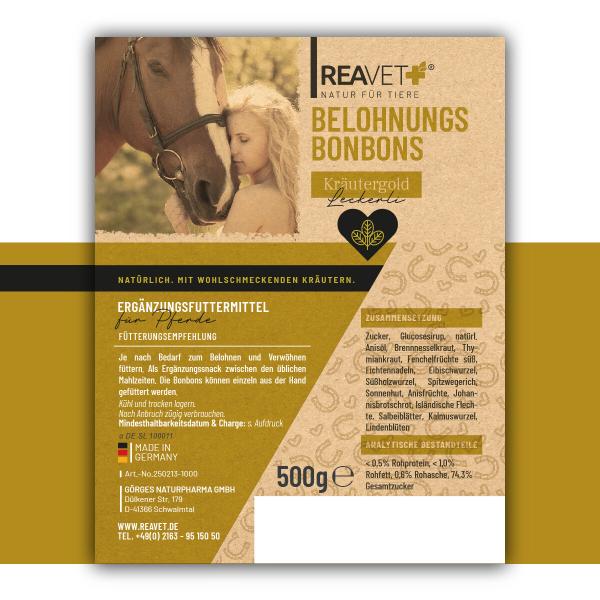 ReaVET Belohnungsbonbons - Kräutergold 500g