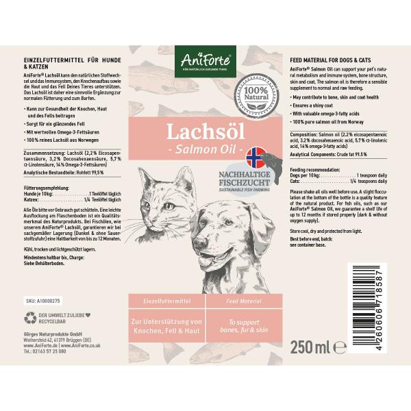 Aniforte Set Beweglichkeit & Vitalität in  Lachsöl + Agility Vet 370g